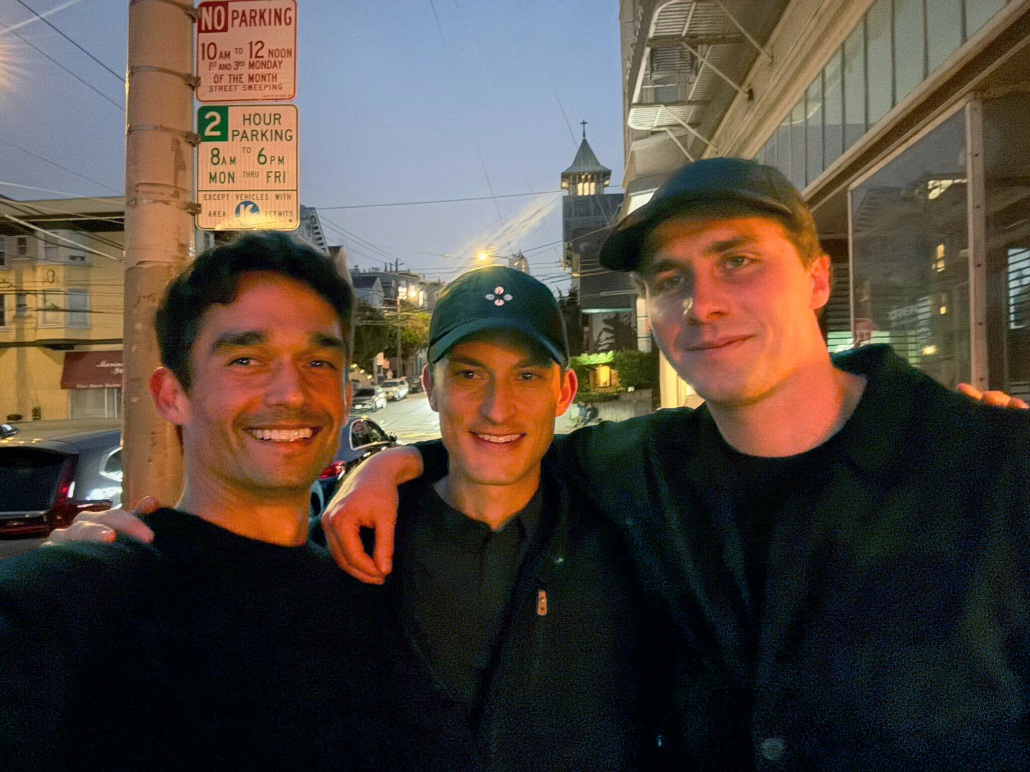 Sana President Jon Lexa, Menlo Partner JP Sanday, and Sana Founder & CEO Joel Hellermark
