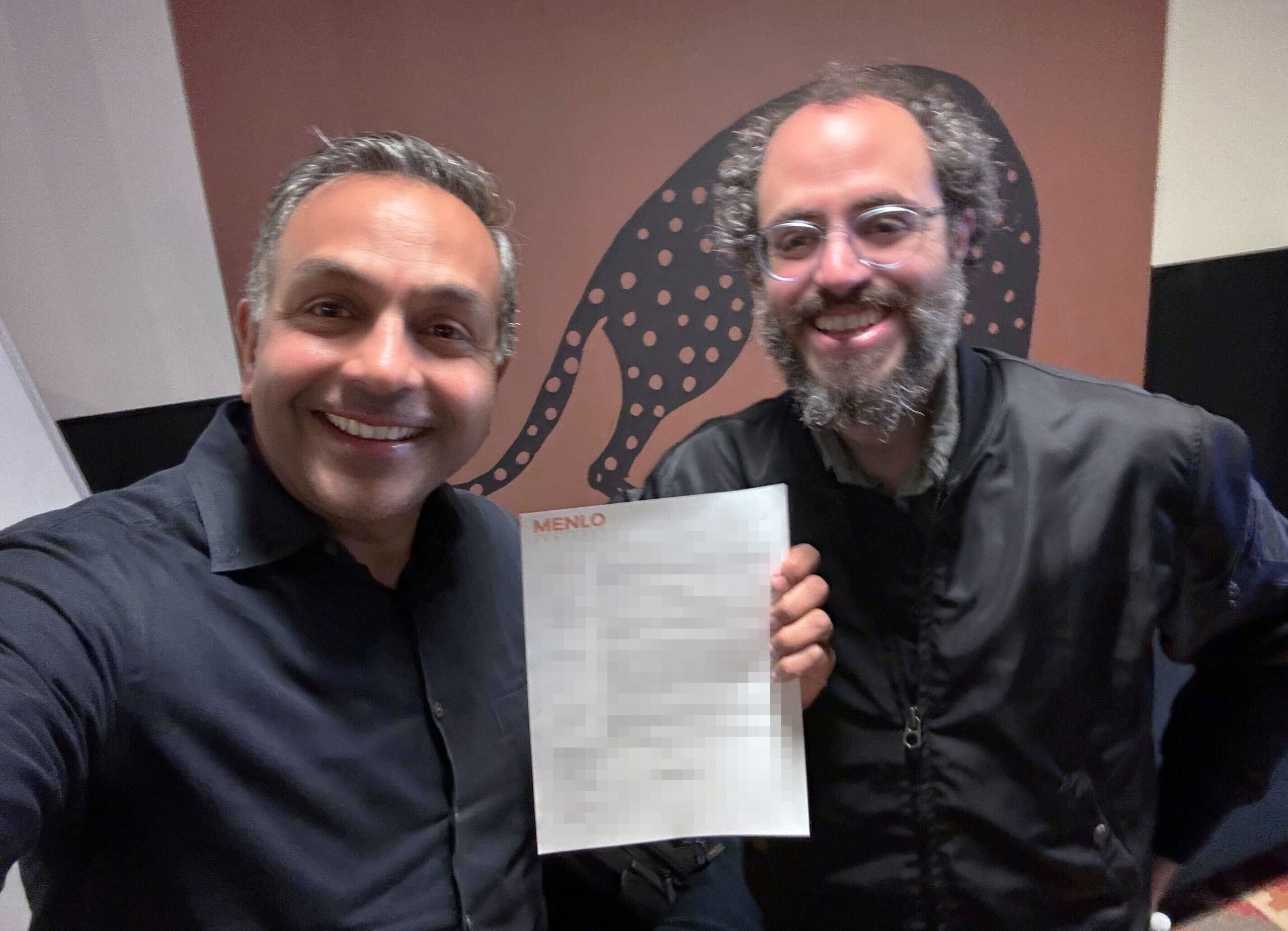 Menlo Partner Rama Sekhar with Clerk Co-Founder & CEO Colin Sidoti