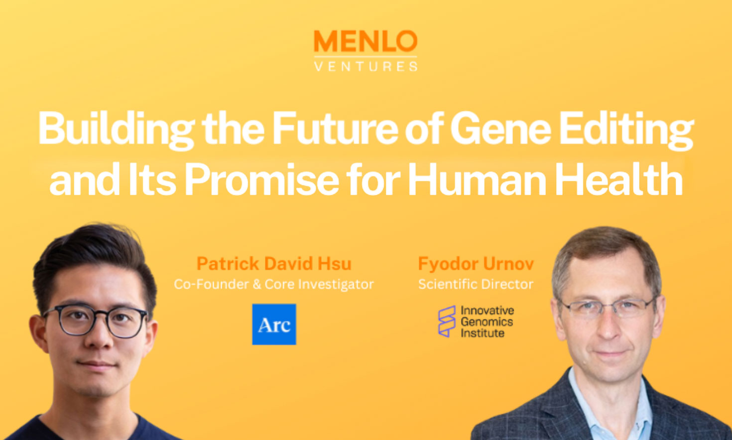 Menlo Ventures gene editing dinner invitation