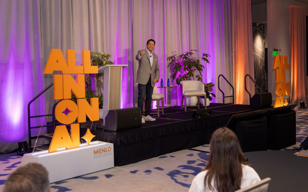 Menlo Ventures partner Venky Ganesan at Menlo's 2026 AI Cyber Summit