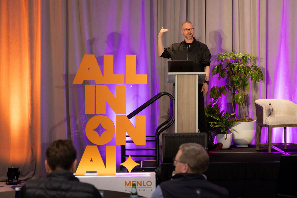 Abnormal AI Co-Founder & CEO Evan Reiser at Menlo Ventures' 2026 AI Cyber Summit