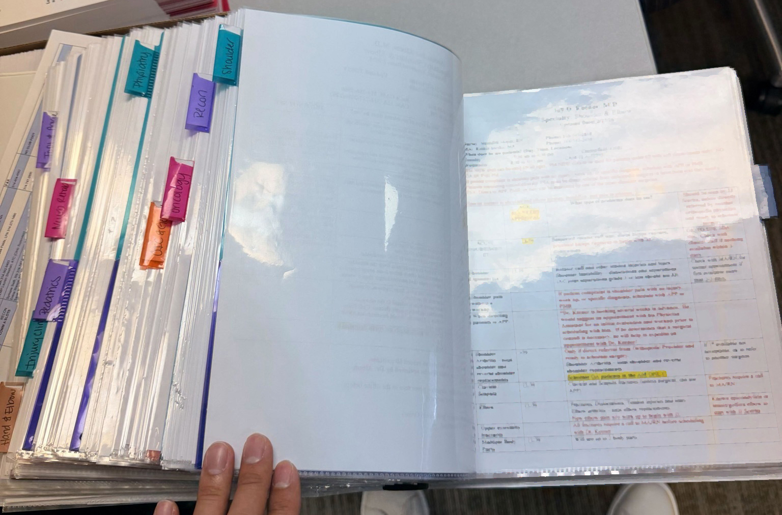 Healthcare protocol binder